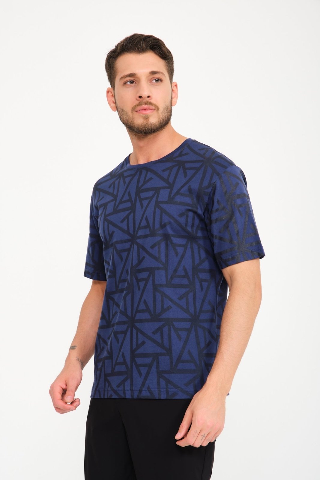 Dark Blue Oversize T-Shirt - ADAMO