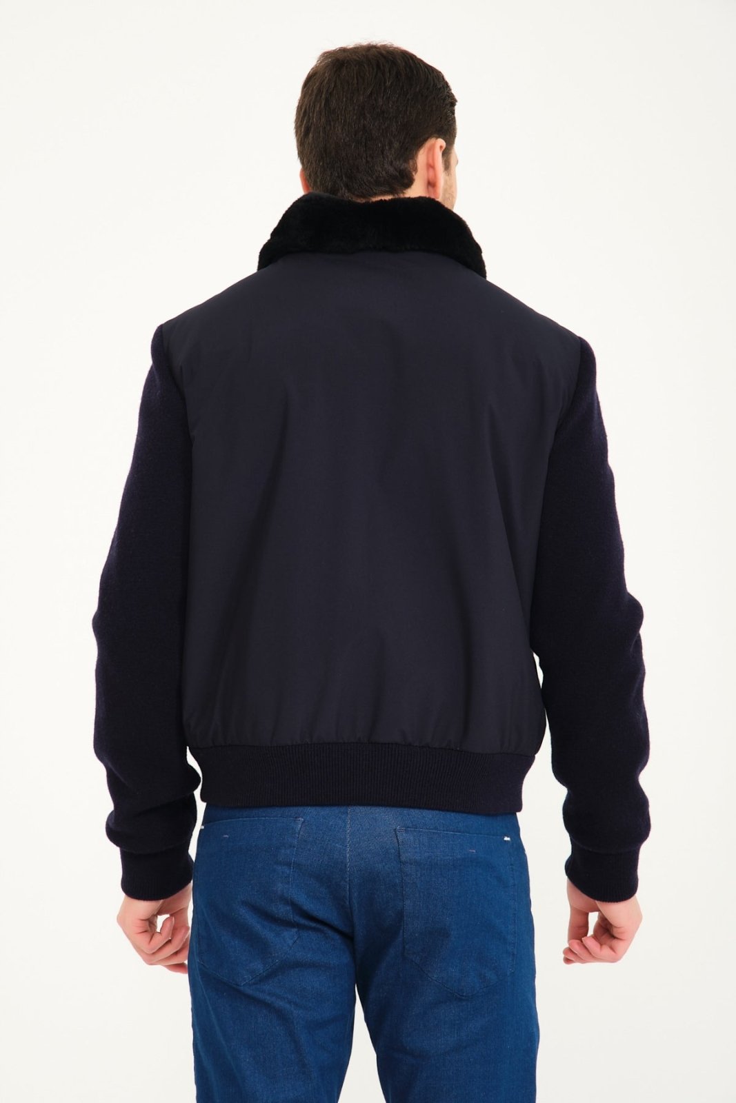 Dark Blue Waterproof Jacket - ADAMO