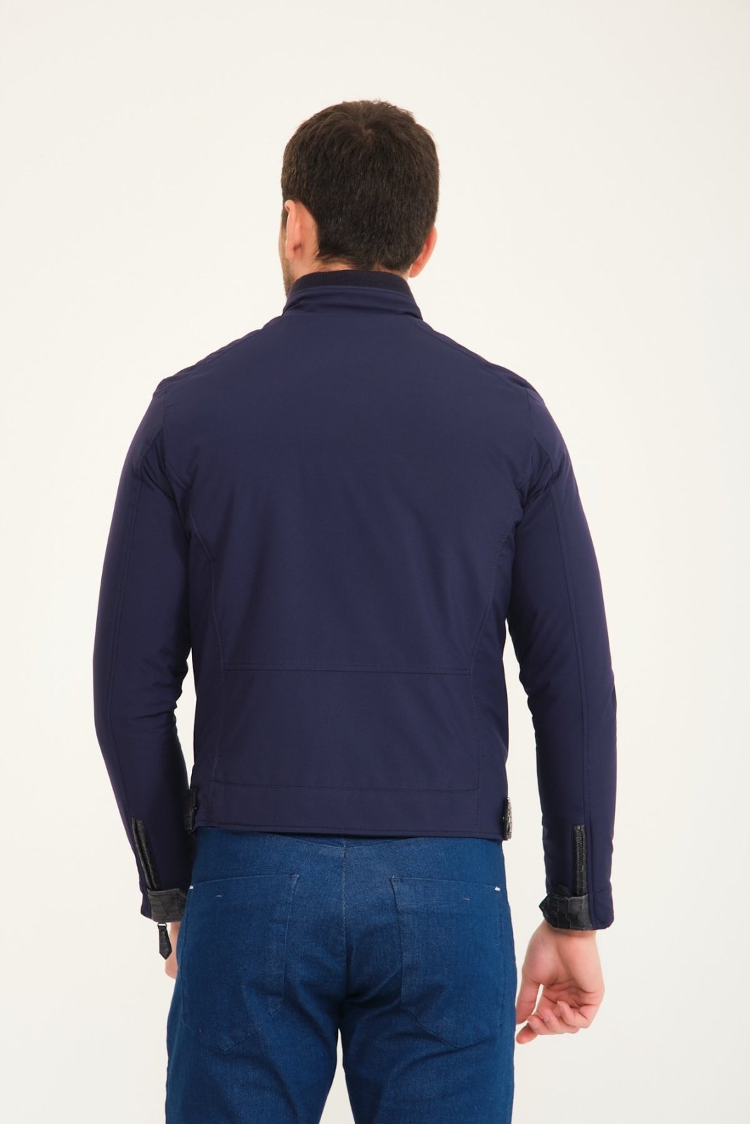 Dark Blue Waterproof Jacket - ADAMO