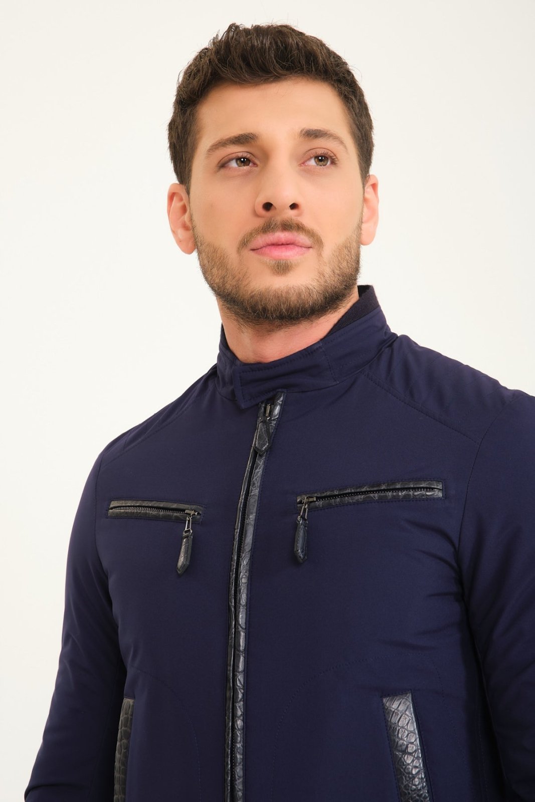 Dark Blue Waterproof Jacket - ADAMO