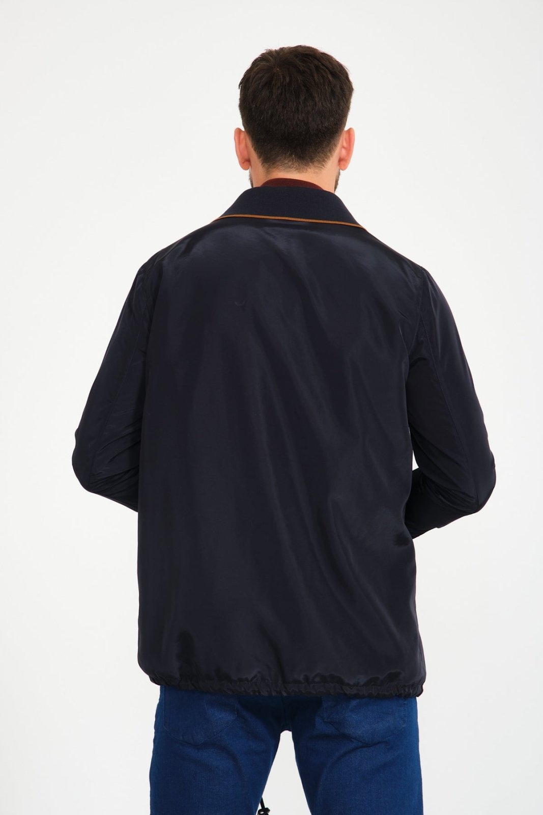 Dark Blue Waterproof Jacket - ADAMO