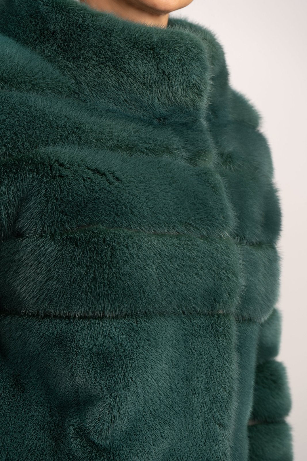 Deep Forest Mink Fur Coat - ADAMO