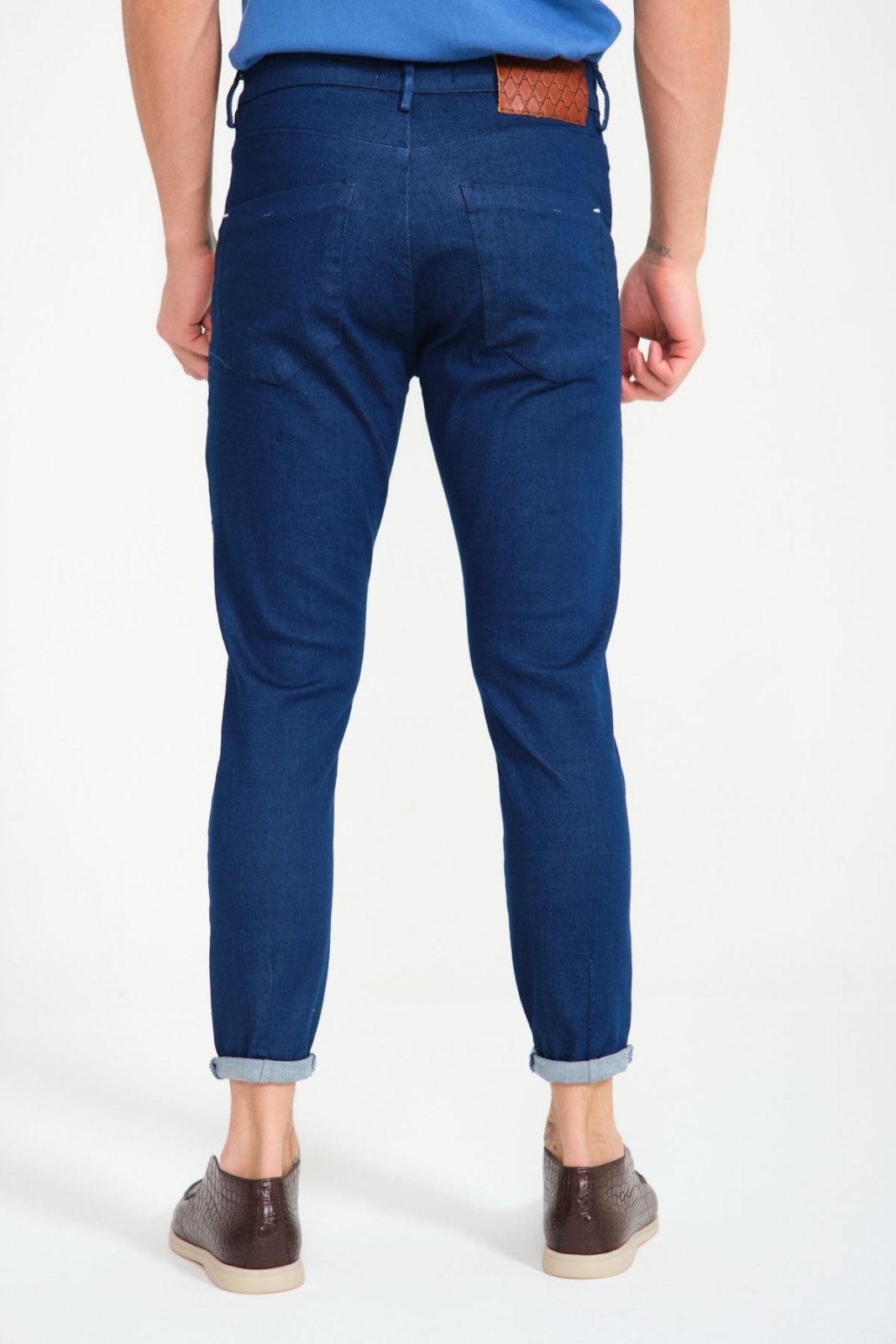 Deep Indigo Slim - Fit Denim Jeans - ADAMO