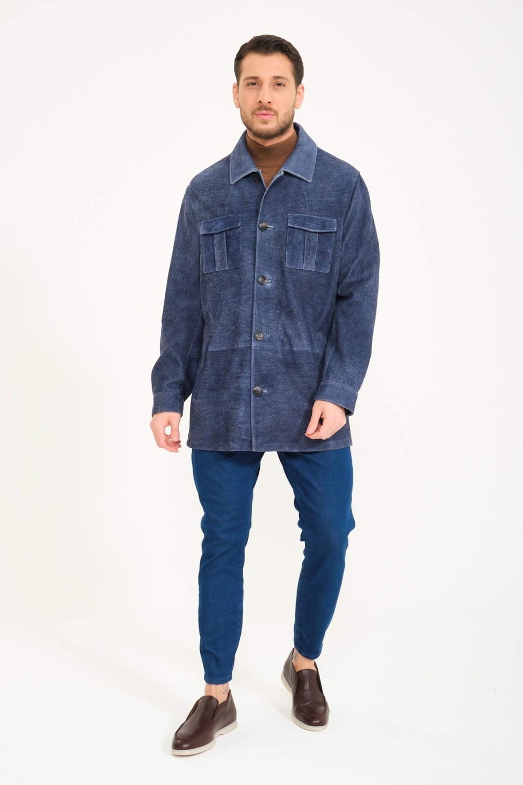 Denim Suede Jacket - ADAMO