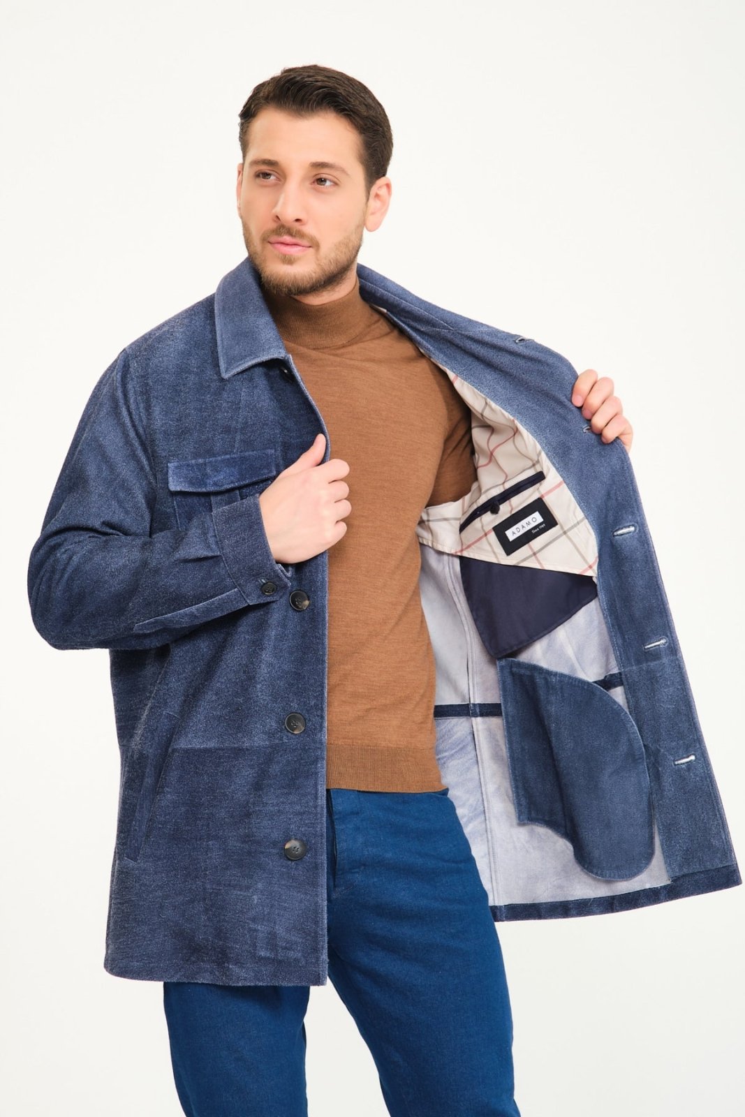 Denim Suede Jacket - ADAMO