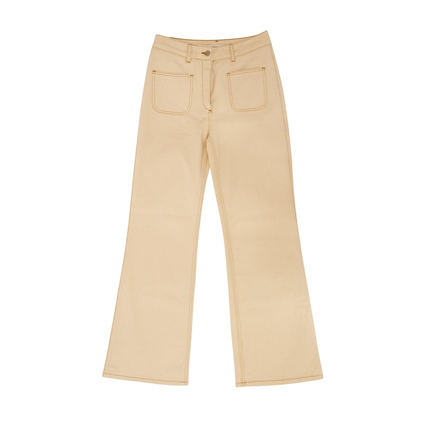 Desert Chic High - Waisted Twill Jeans - ADAMO