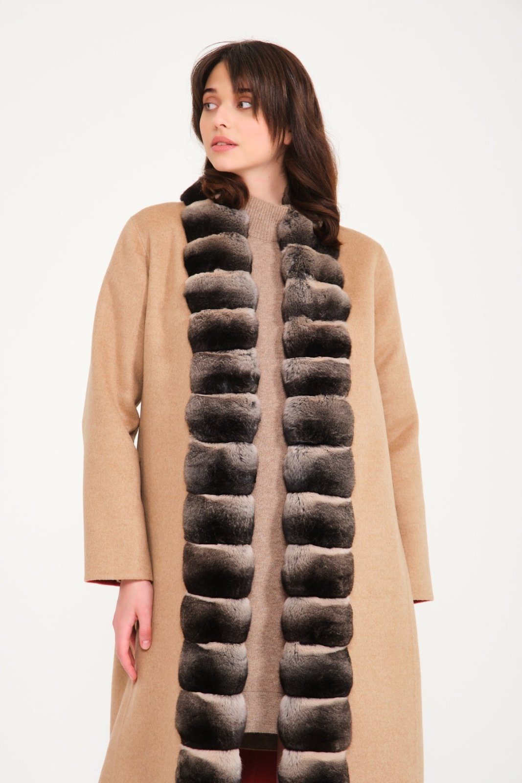 Double Face Long Cashmere and Wool Coat - ADAMO