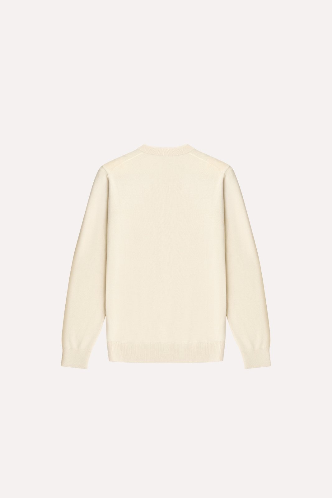 Ecru Cashmere Crewneck Sweater - ADAMO