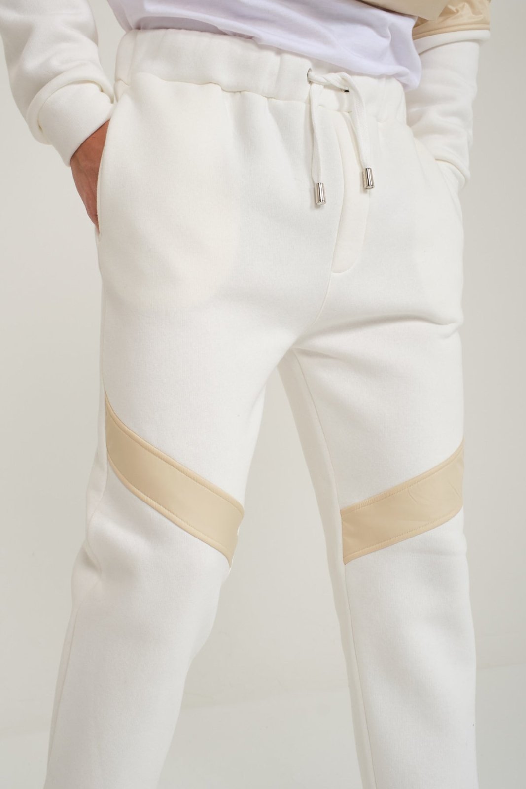 Ecru Hoodie & Jogger Set - ADAMO