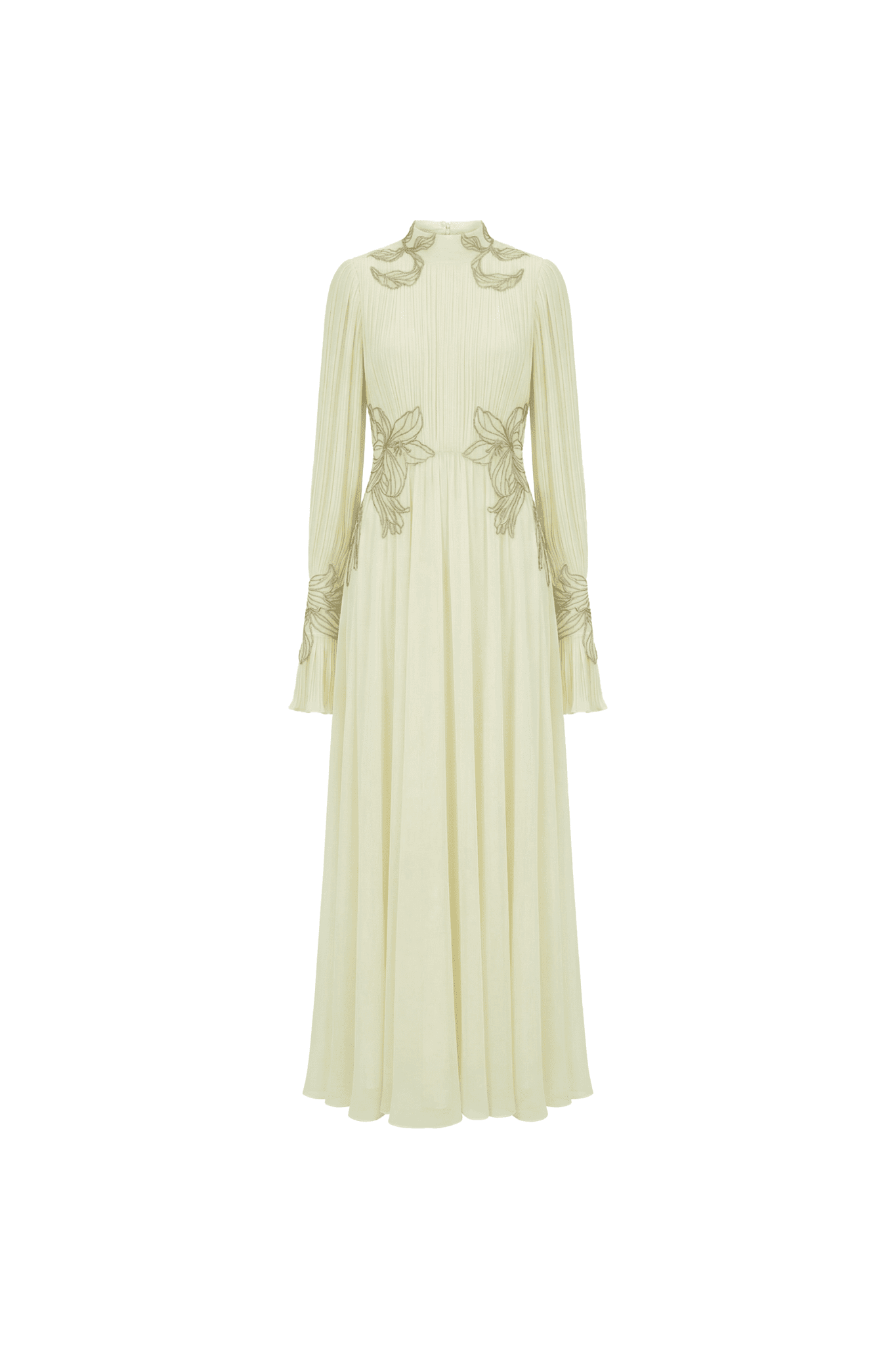 Eirene Pleated Ivory Dress - ADAMO