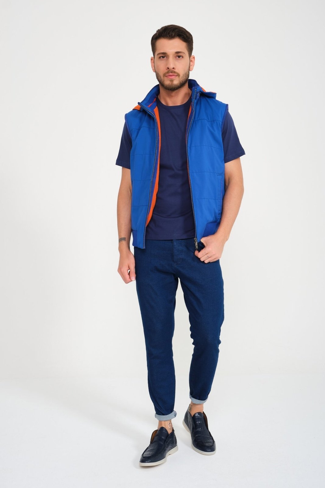 Electric Blue Waterproof Vest - ADAMO