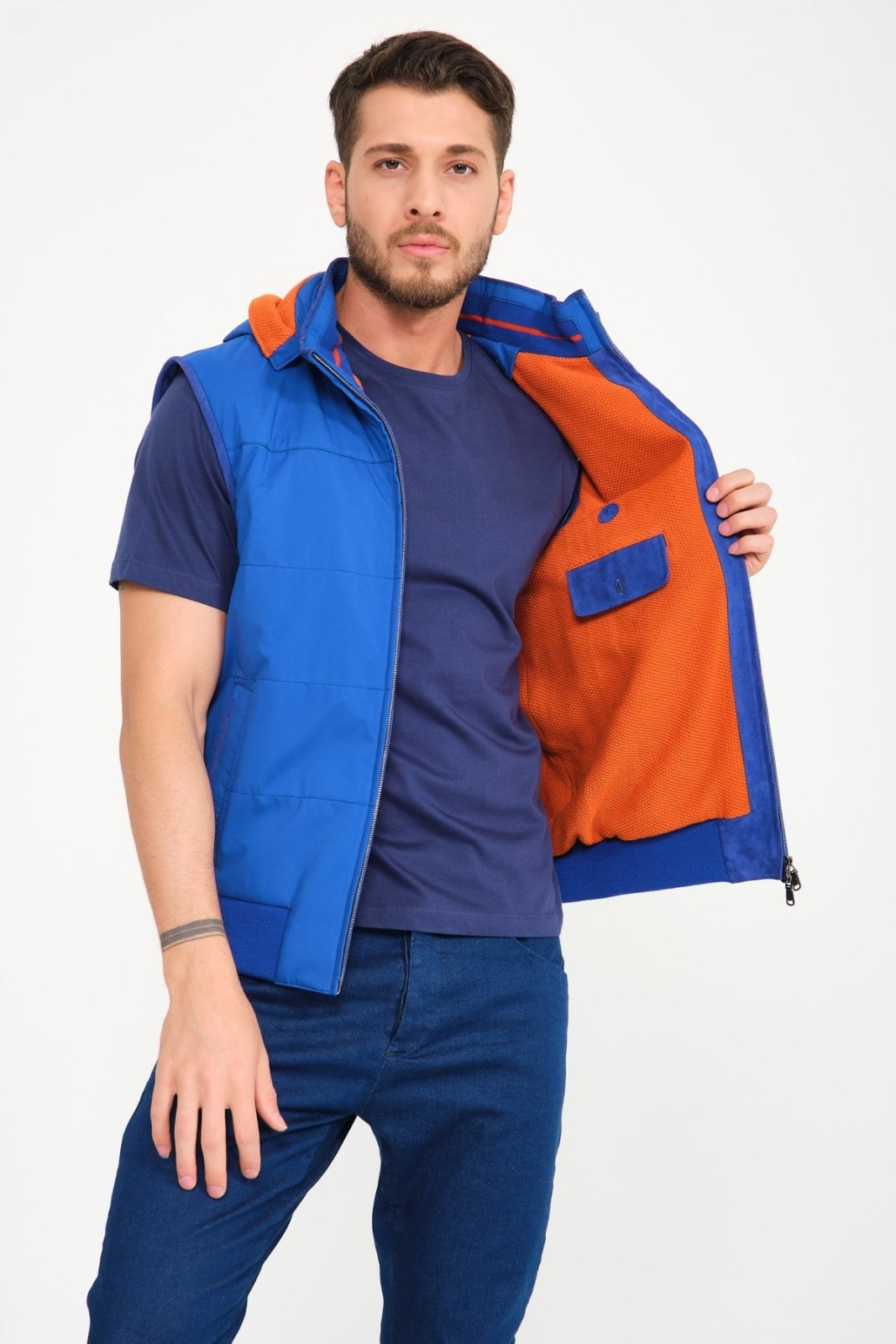 Electric Blue Waterproof Vest - ADAMO