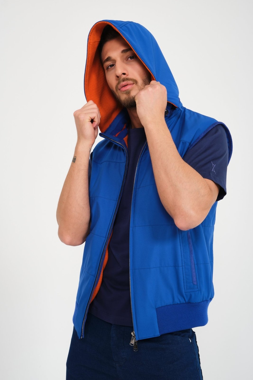 Electric Blue Waterproof Vest - ADAMO