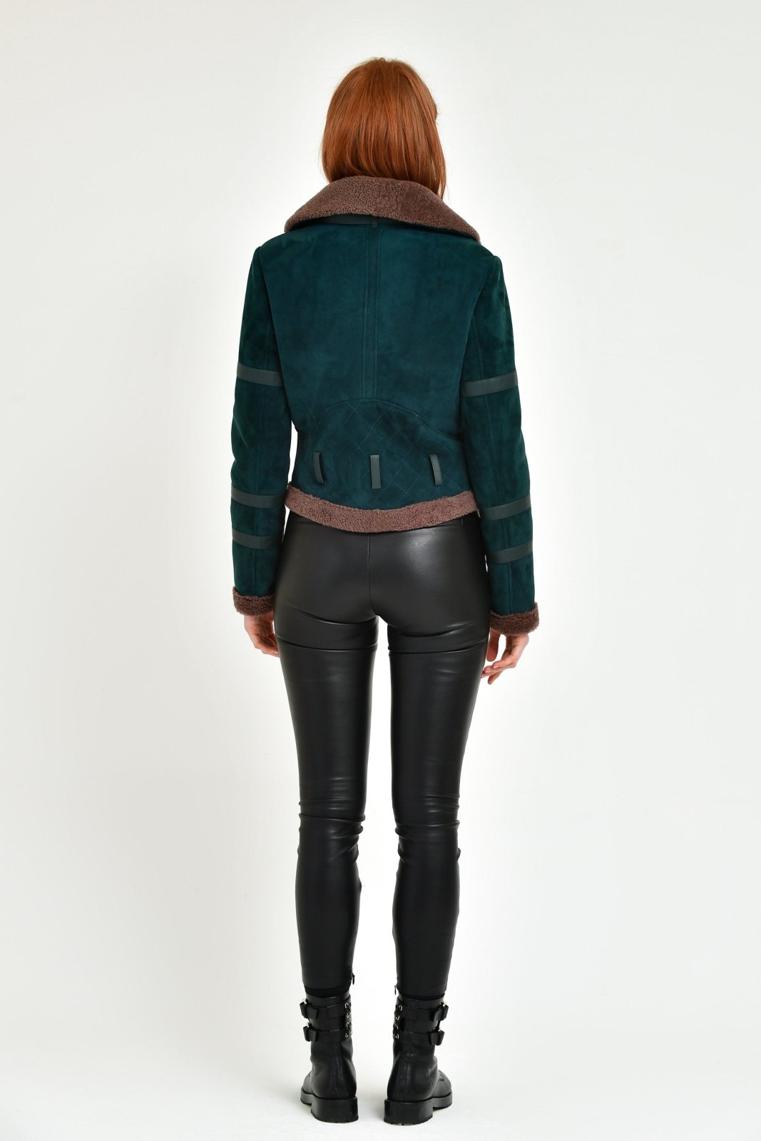 Emerald Green Aviator Jacket - ADAMO