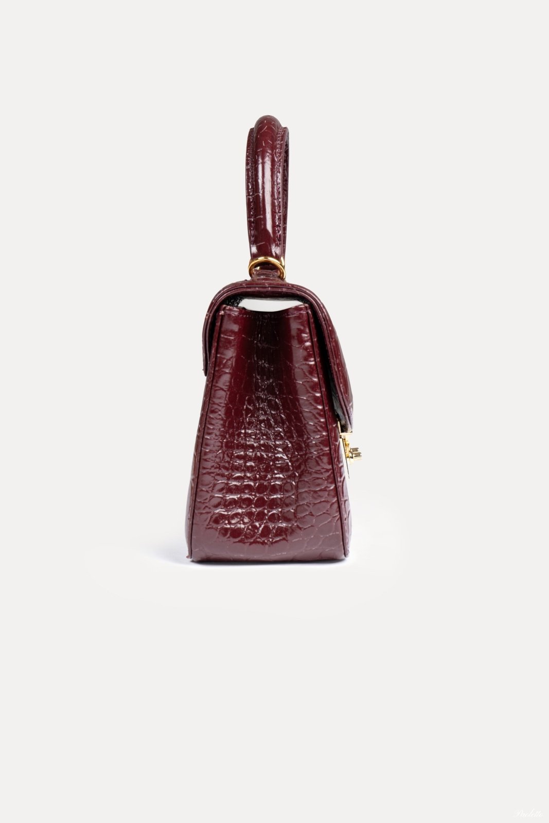 Exquisite Crocodile Pattern Lamb Skin Handbag - ADAMO