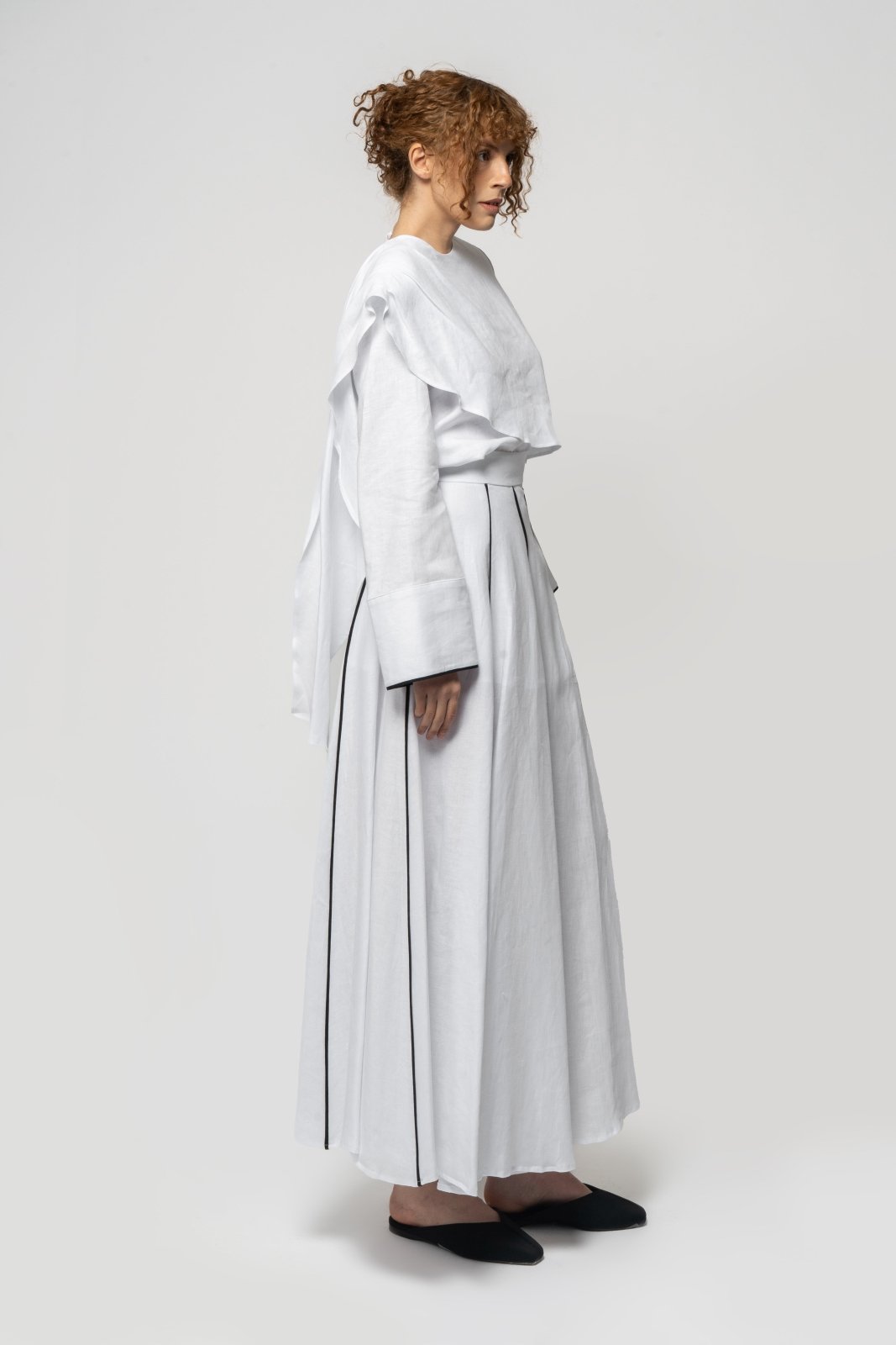 Flow Linen Skirt - ADAMO