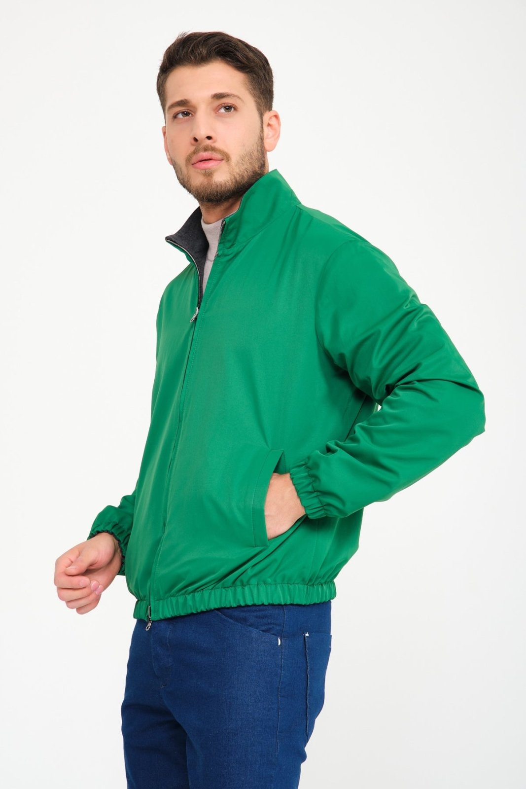 Forest Green Double Face Waterproof Jacket - ADAMO