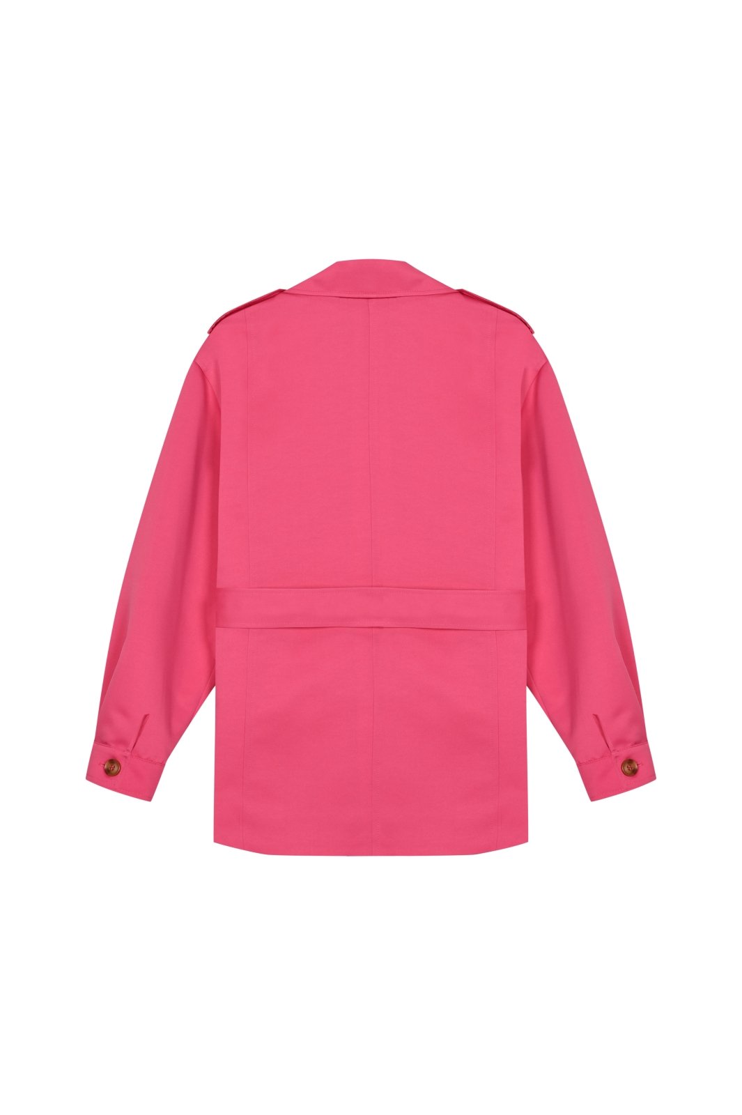 Fuchsia Belted Utility Jacket - ADAMO