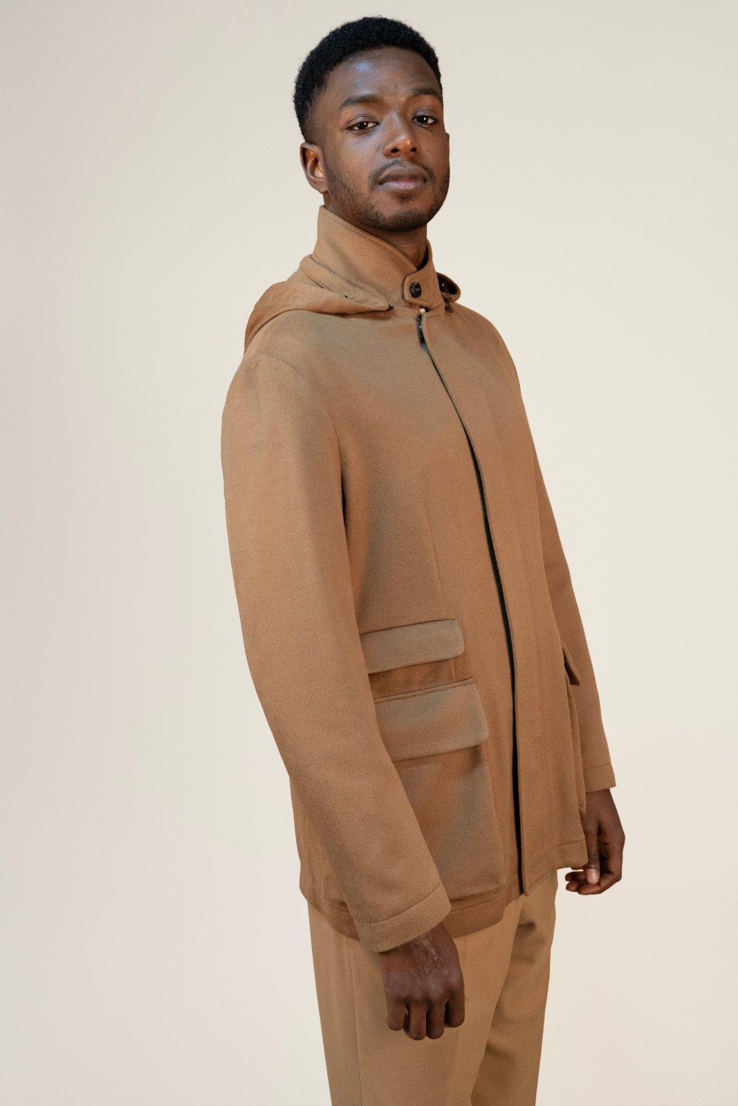 Golden Sand Cashmere Parka - ADAMO