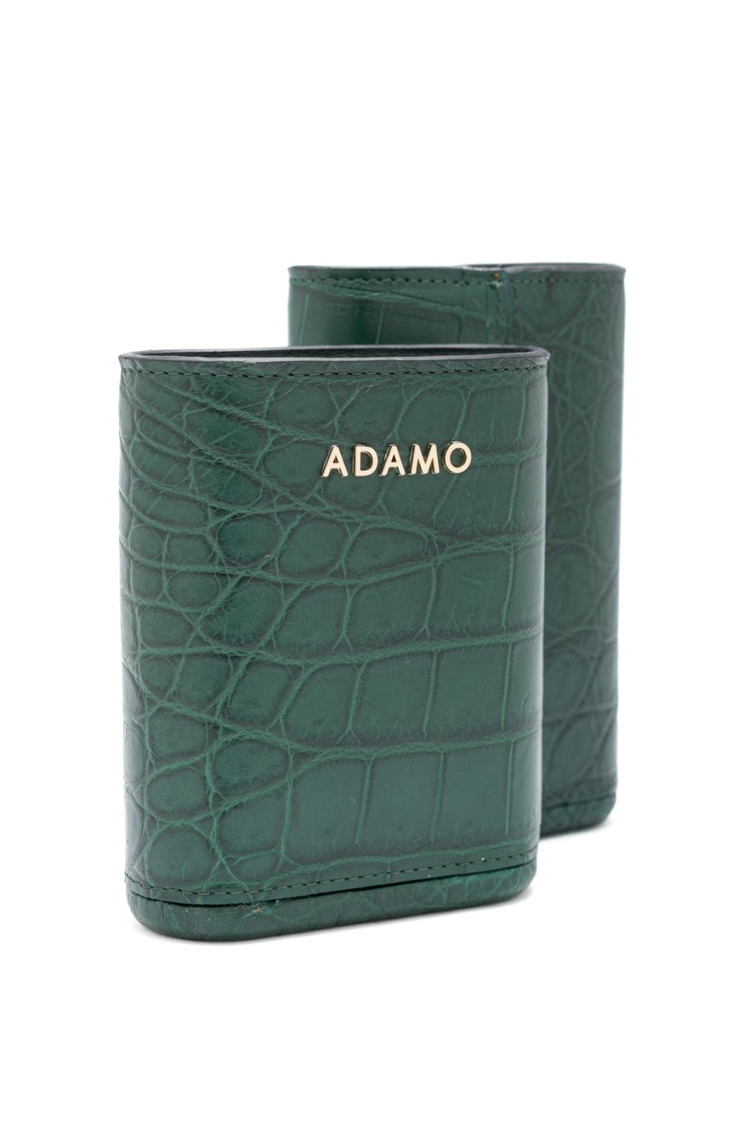 Green Crocodile Leather Cigar Case - ADAMO