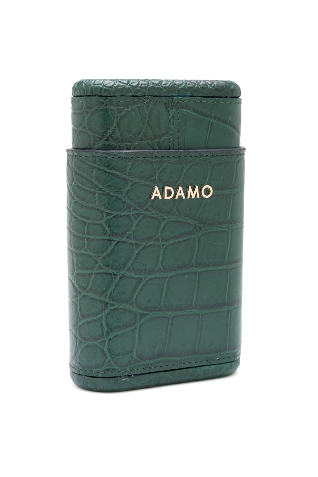 Green Crocodile Leather Cigar Case - ADAMO