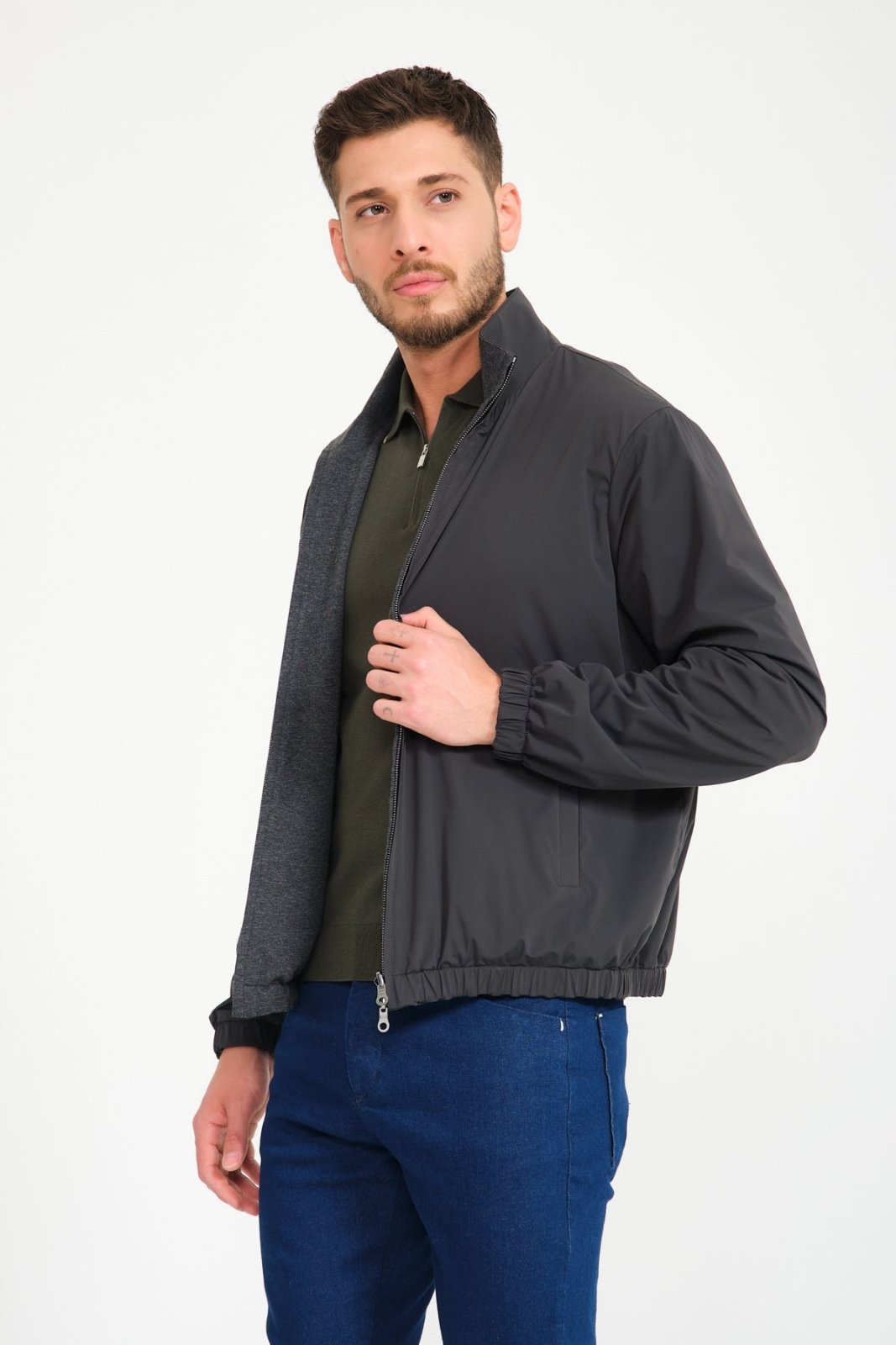 Green Double Face Waterproof Jacket - ADAMO