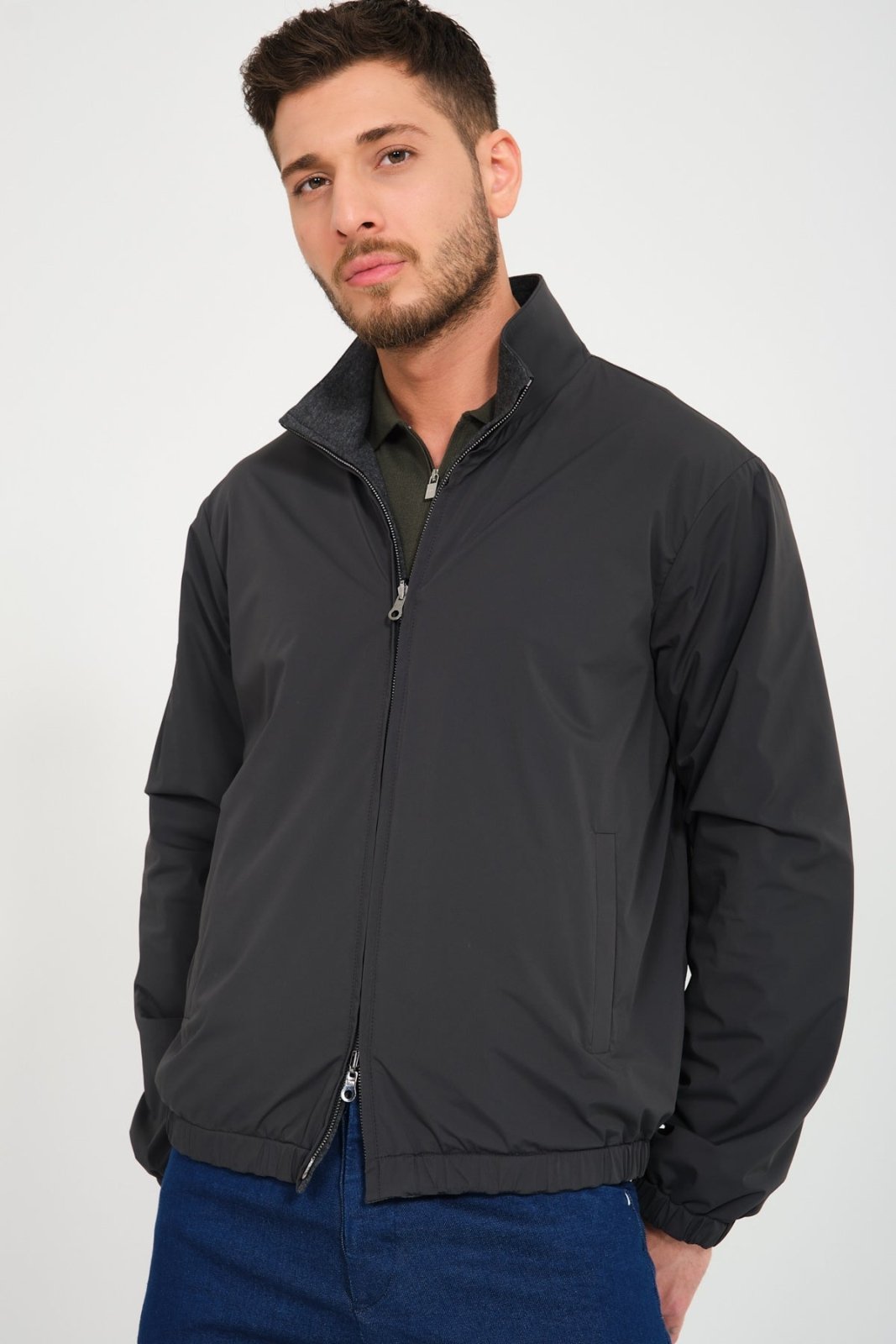 Green Double Face Waterproof Jacket - ADAMO