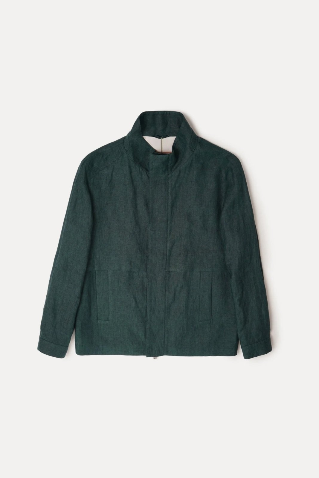 Green Linen Jacket - ADAMO