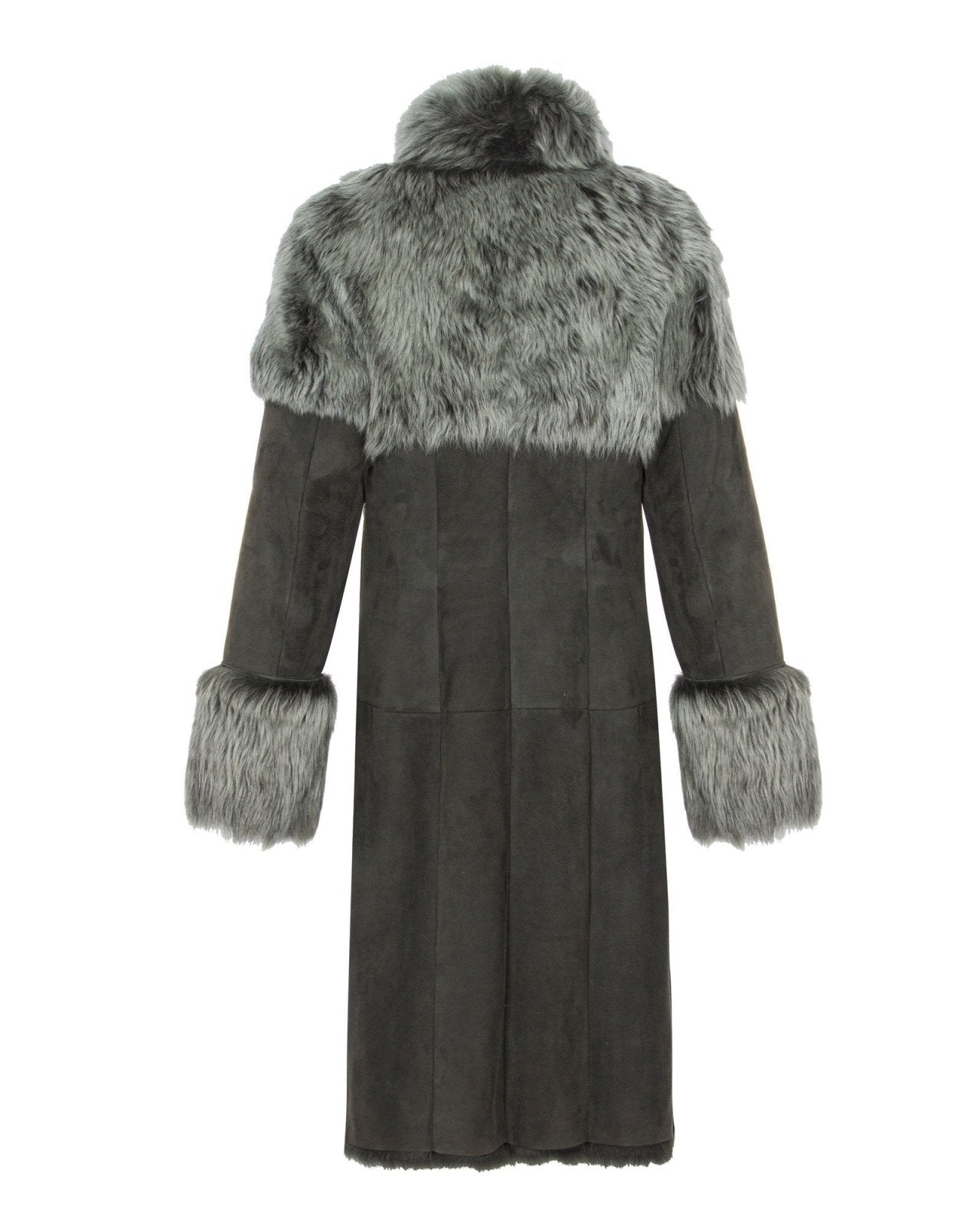 Green Long Fur Coat - ADAMO