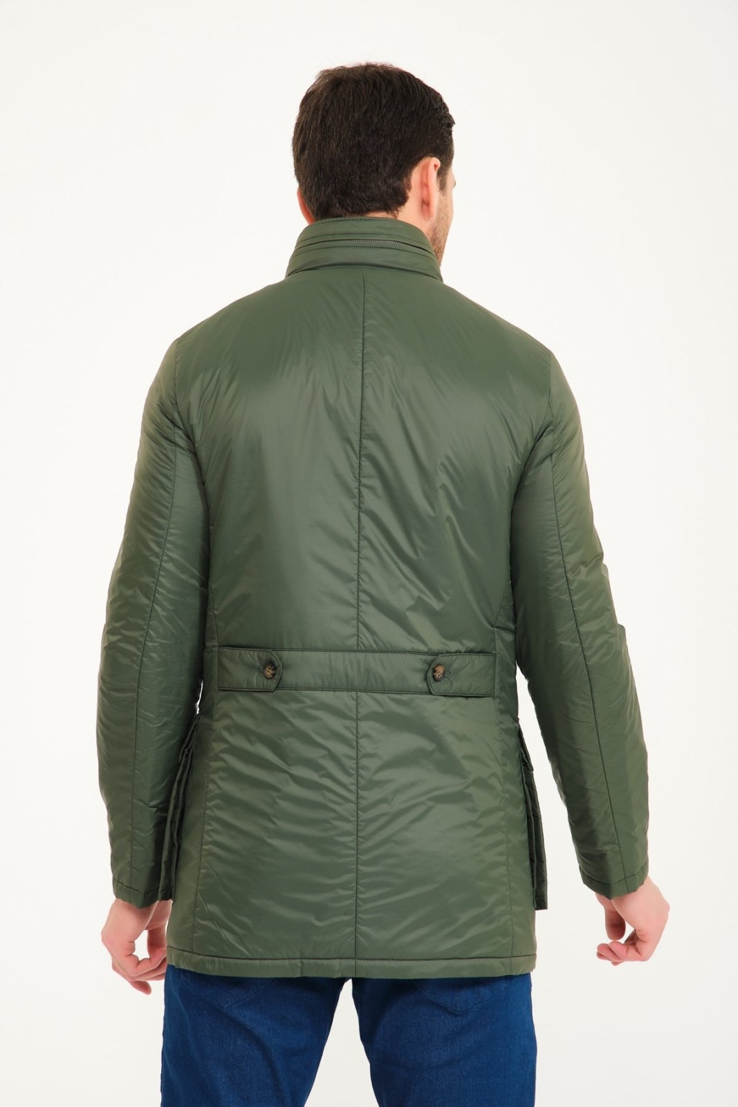 Green Long Waterproof Coat - ADAMO