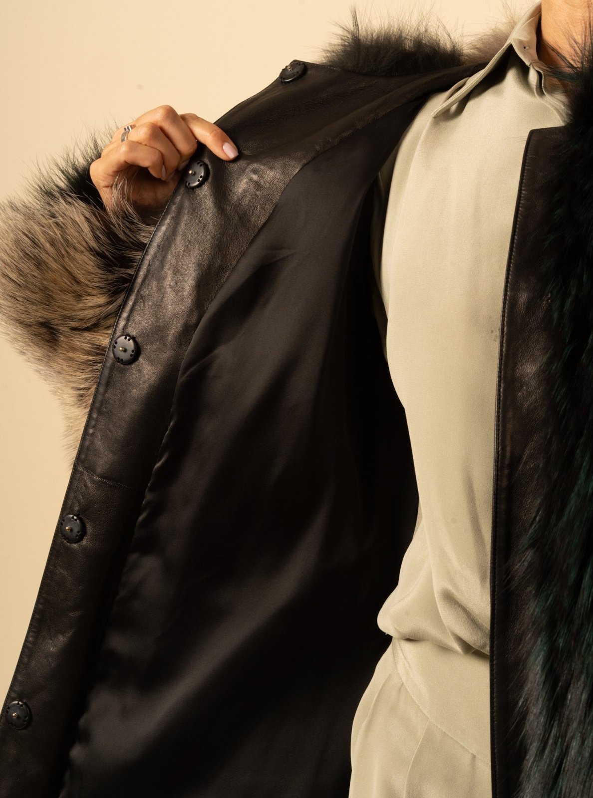 Greenwood Luxe Fox Fur Coat - ADAMO