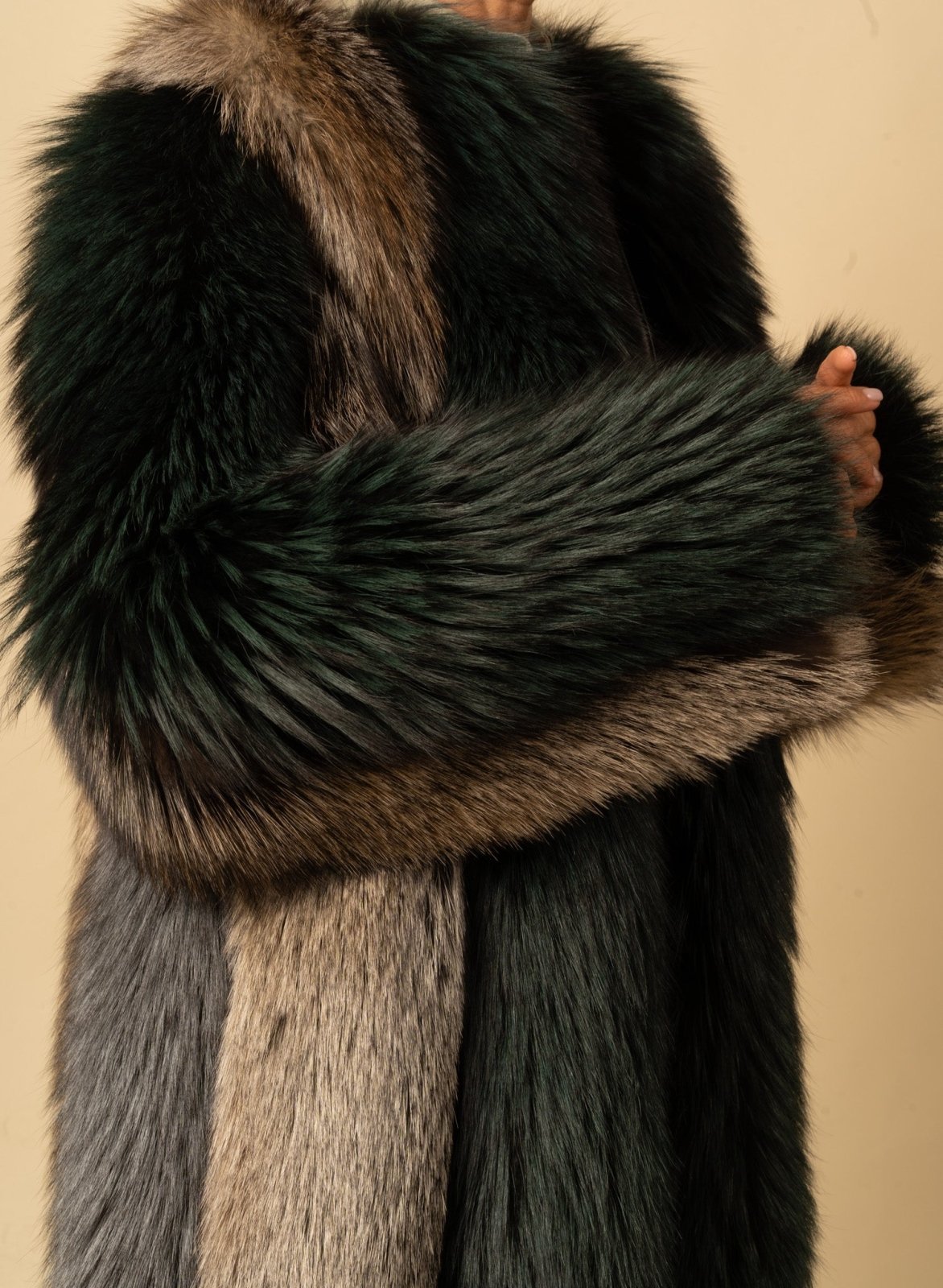 Greenwood Luxe Fox Fur Coat - ADAMO