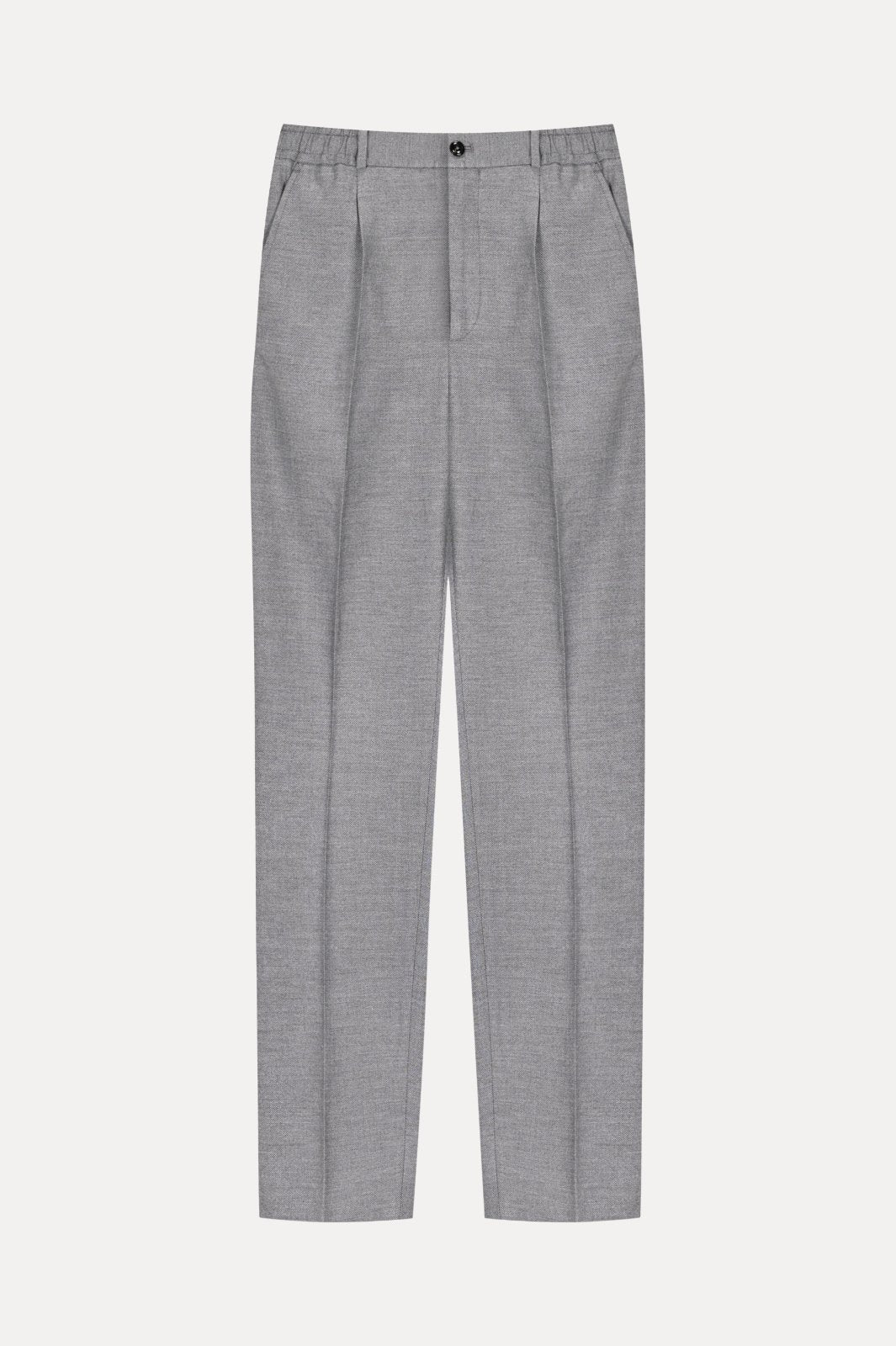 Grey Wool & Cashmere Trousers - ADAMO