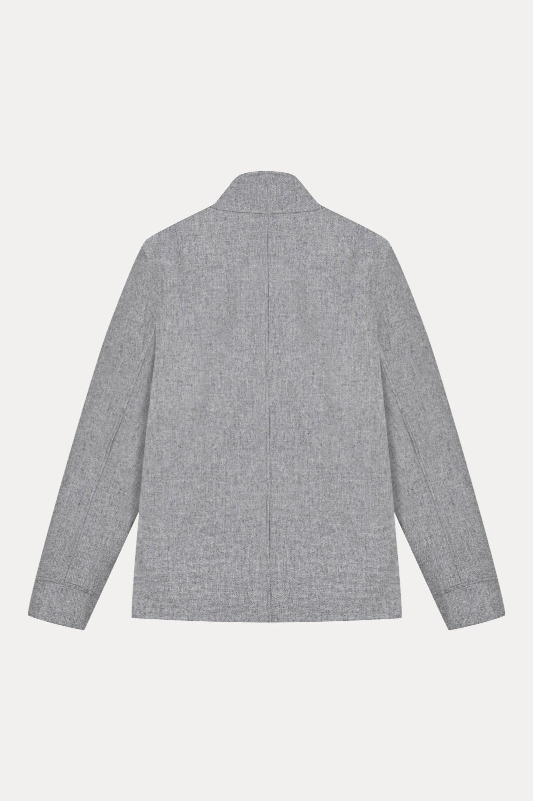 Grey Wool Rex Fur Jacket Jacket - ADAMO