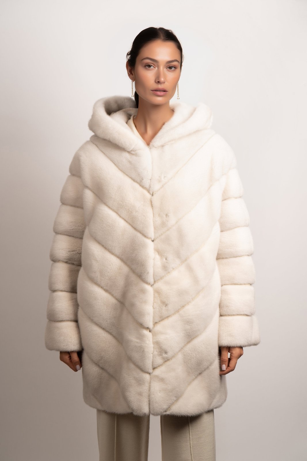 ADAMO Harmony Dual Shade Mink Coat