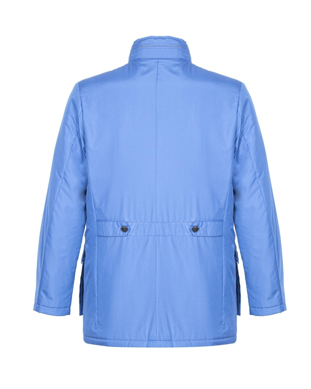 Ice Blue Long Waterproof Coat - ADAMO