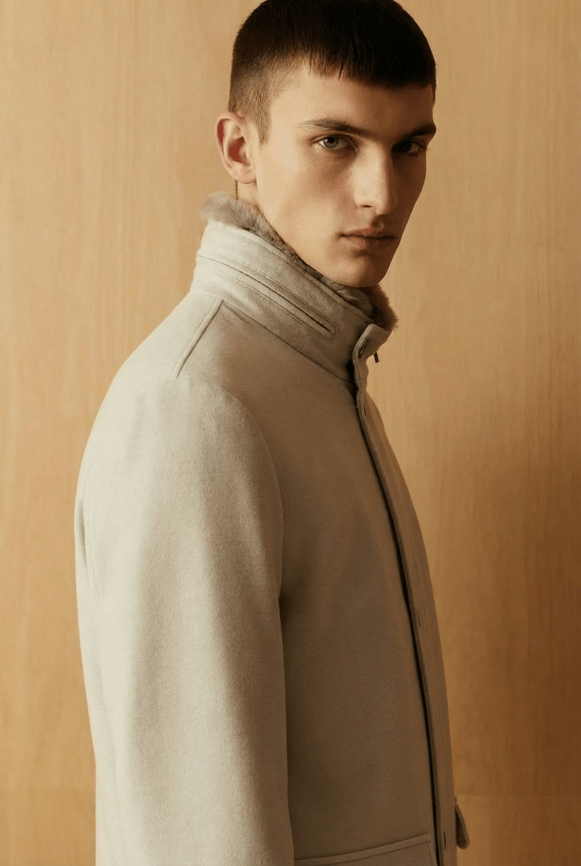 Imperial Wool Stand - Collar Coat - ADAMO
