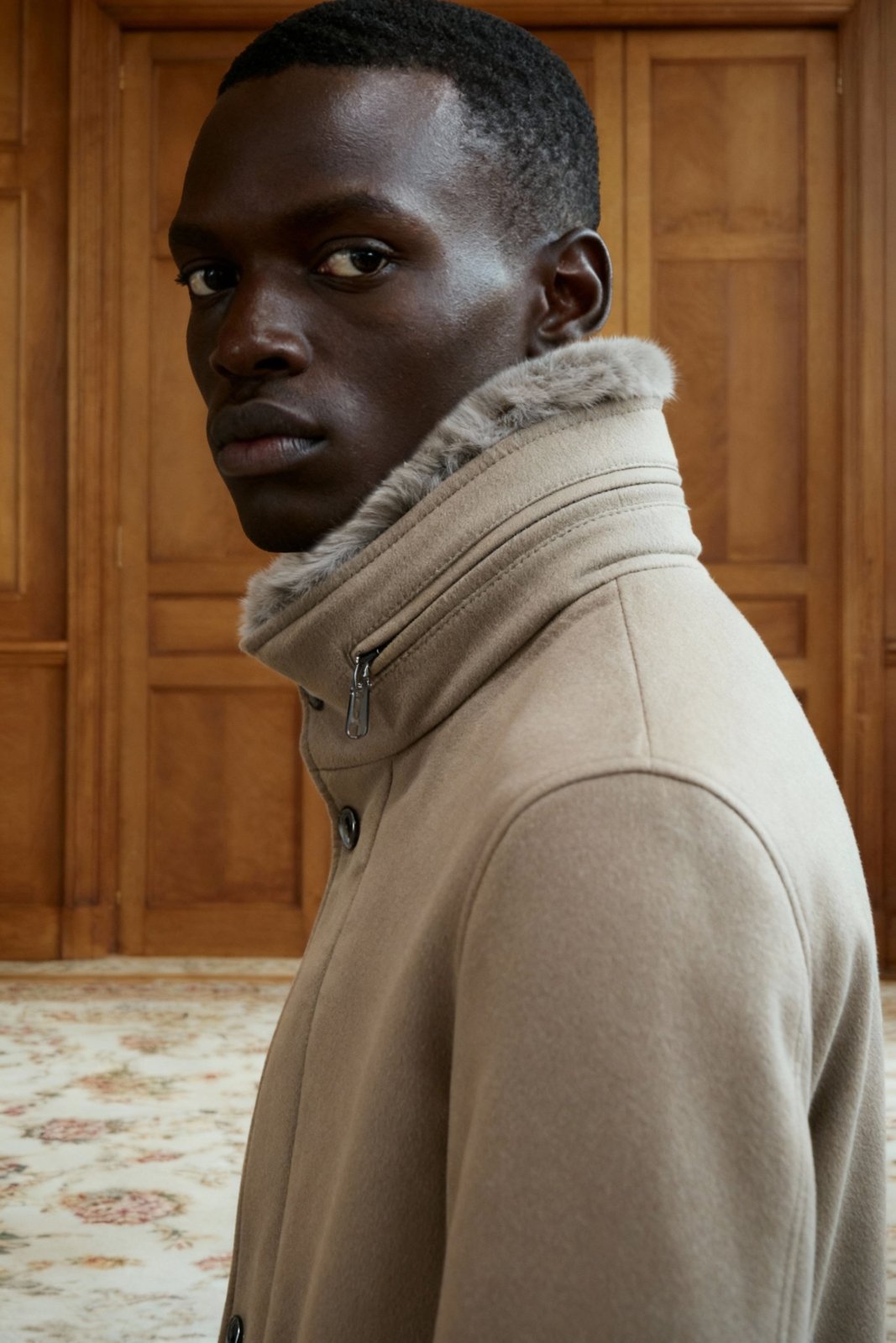 Imperial Wool Stand - Collar Coat - ADAMO