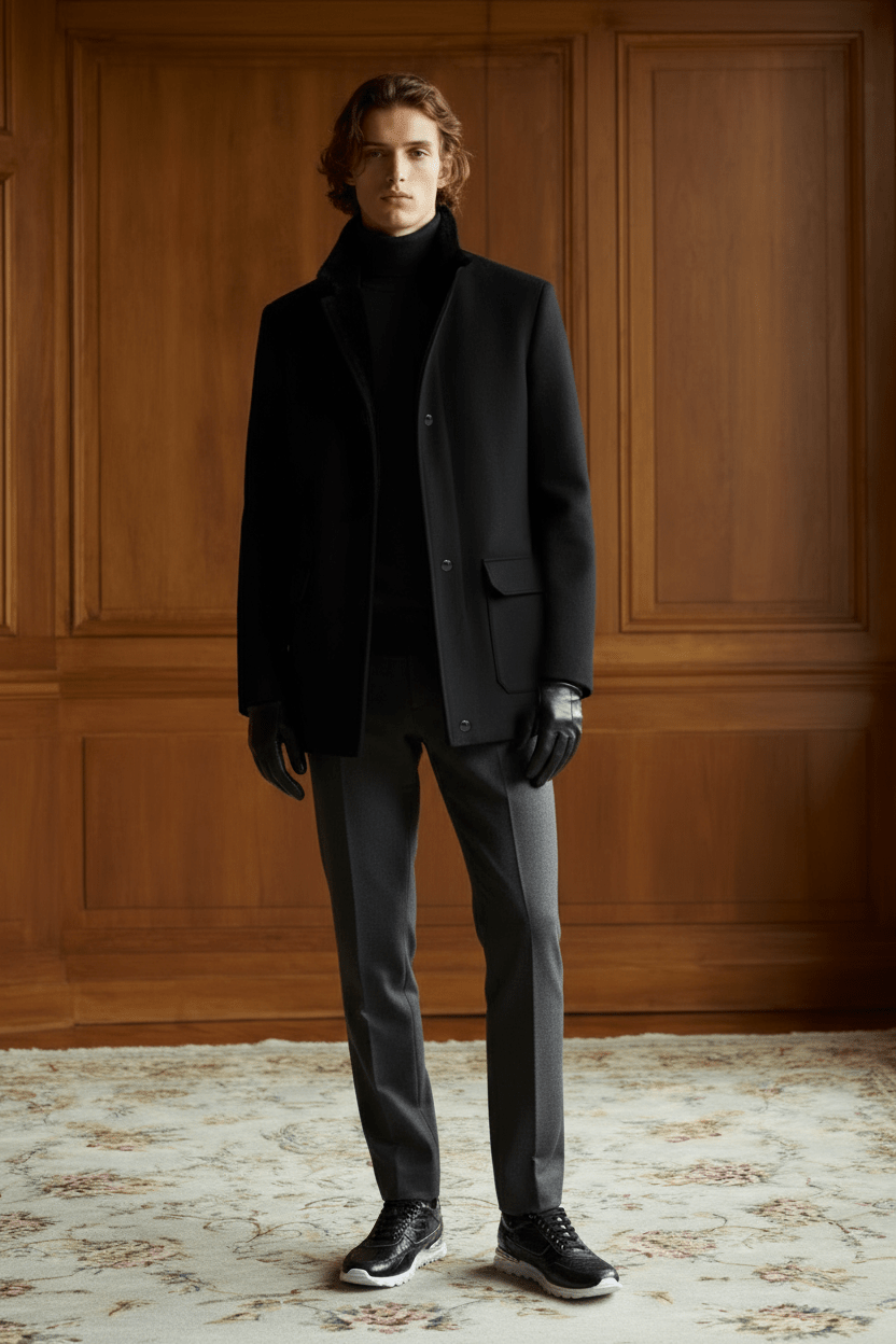 Imperial Wool Stand - Collar Coat - ADAMO