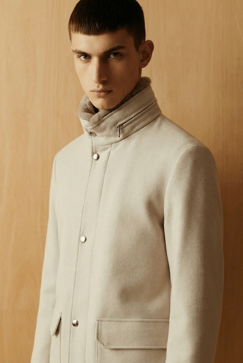 Imperial Wool Stand - Collar Coat - ADAMO