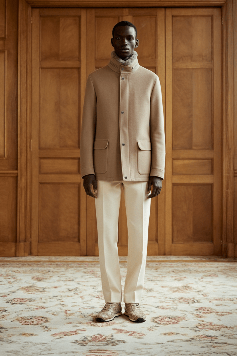 Imperial Wool Stand - Collar Coat - ADAMO