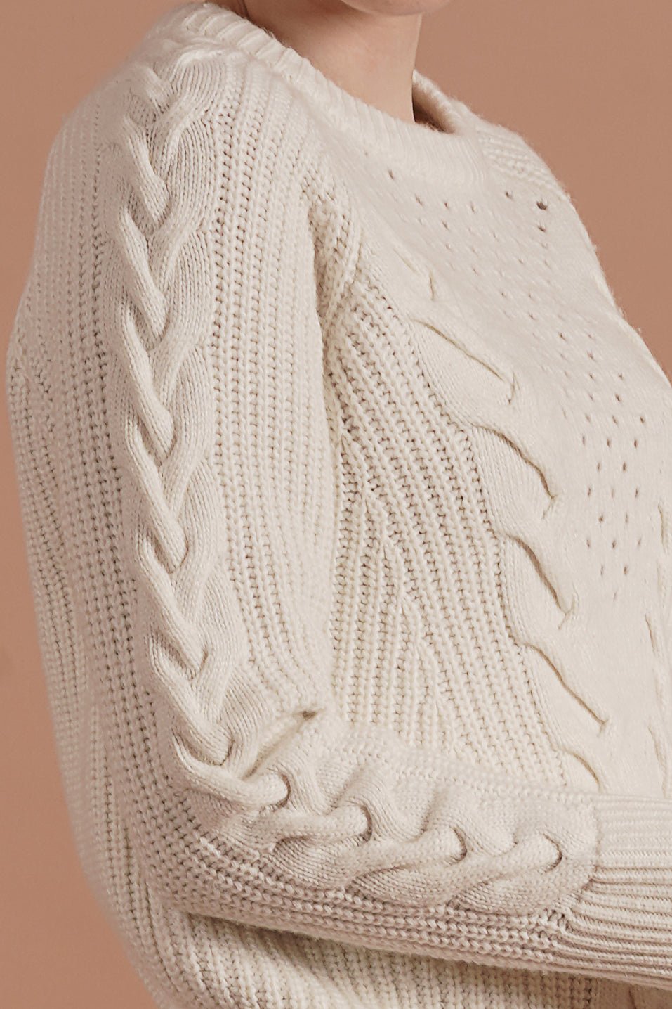 Ivory Embrace Sweater - ADAMO