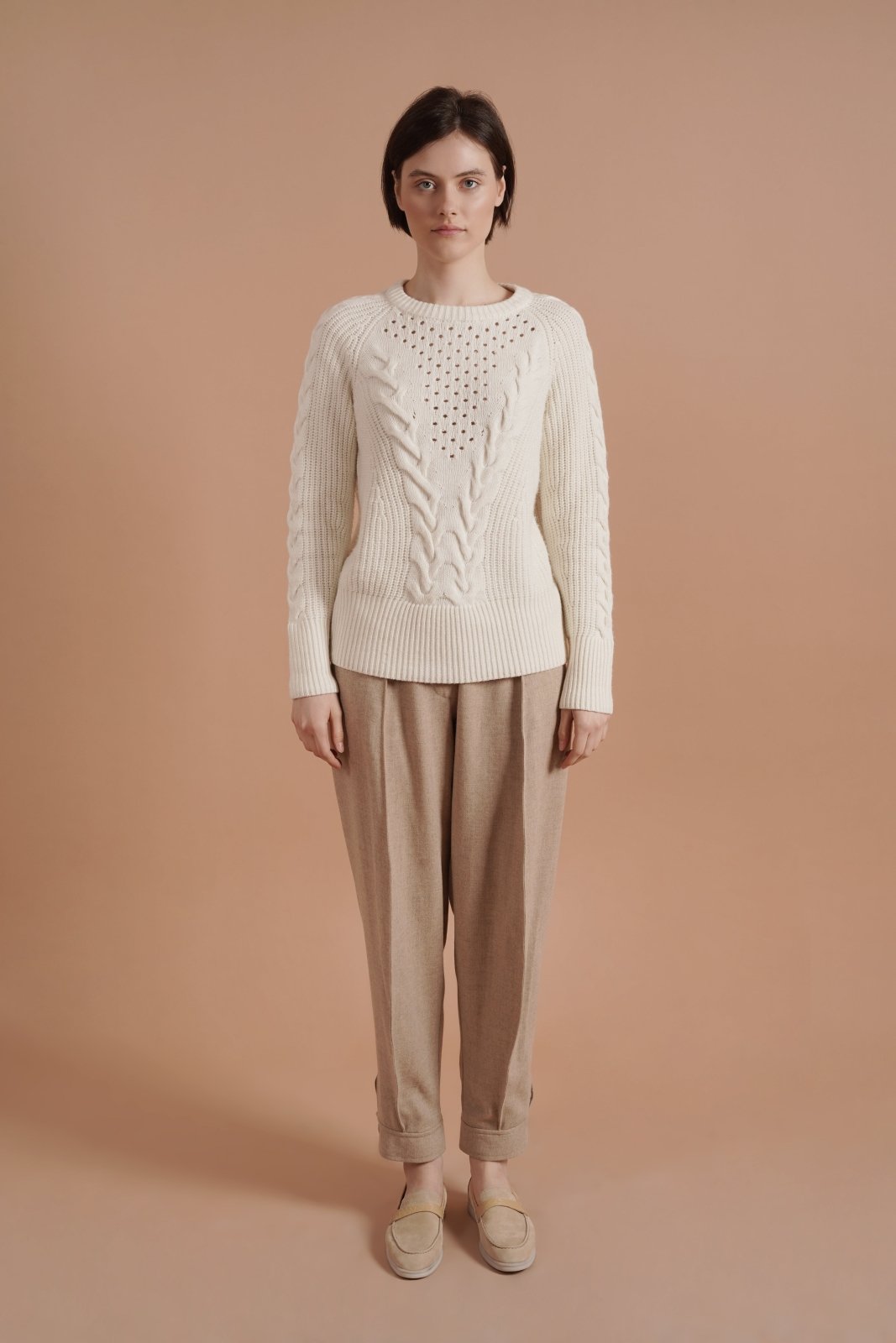 Ivory Embrace Sweater - ADAMO