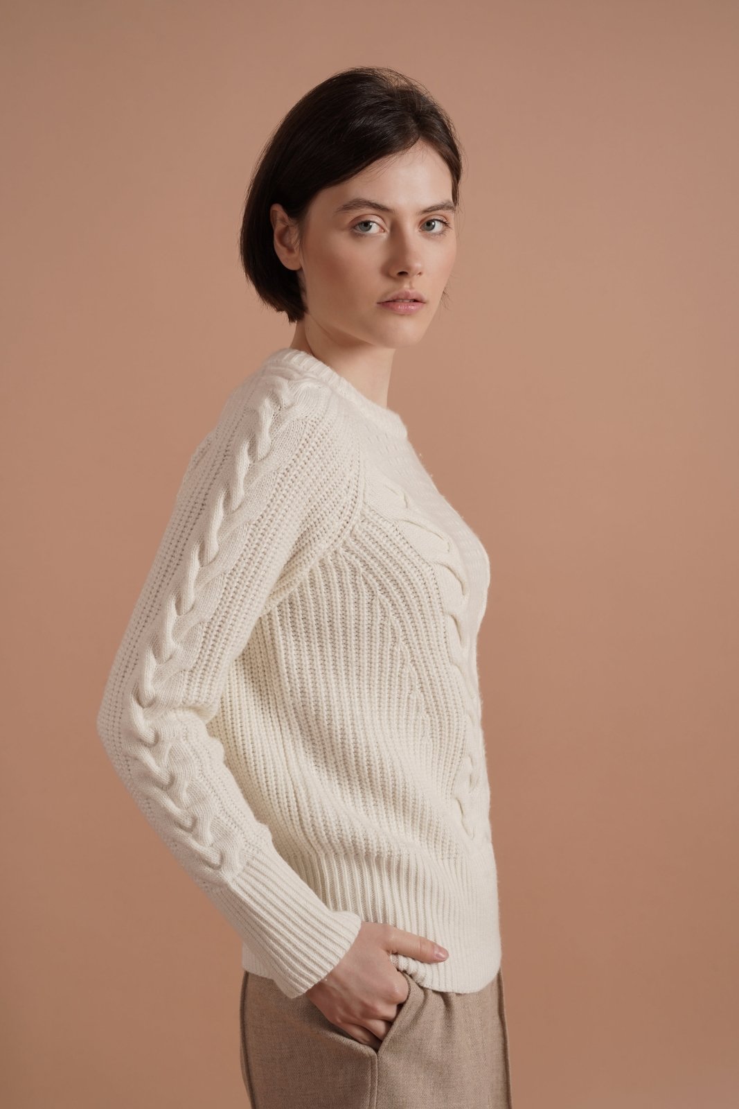 Ivory Embrace Sweater - ADAMO