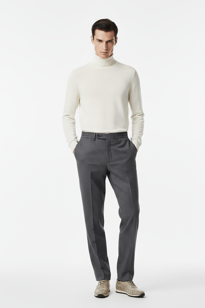 Ivory Whisper Turtleneck - ADAMO