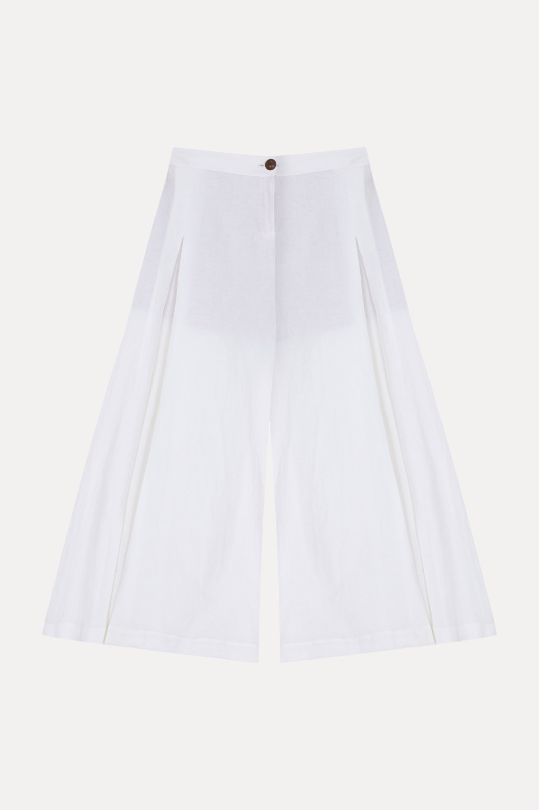 Ivory Wide - Leg Linen Culottes - ADAMO