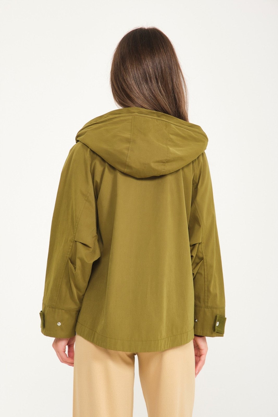 Khaki Waterproof Hoodie - ADAMO