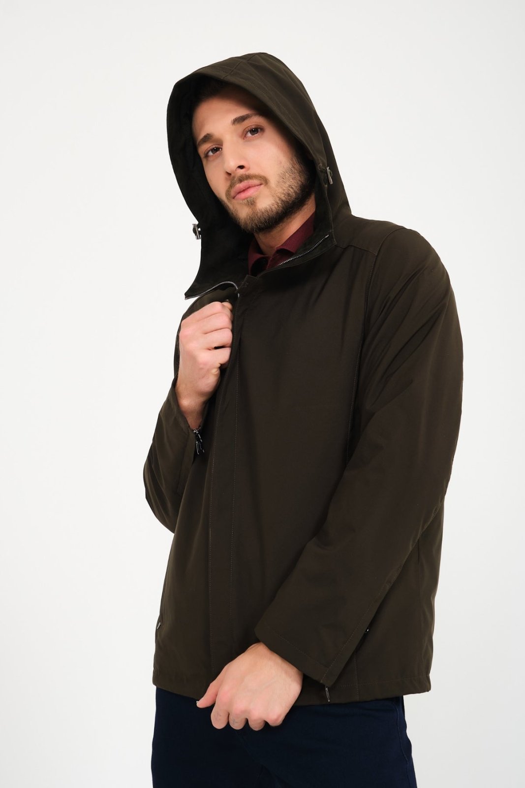 Khaki Waterproof Jacket - ADAMO