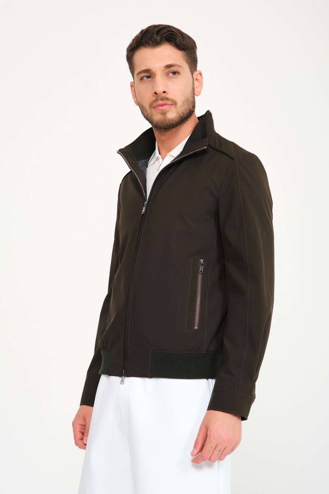 Khaki Waterproof Jacket - ADAMO