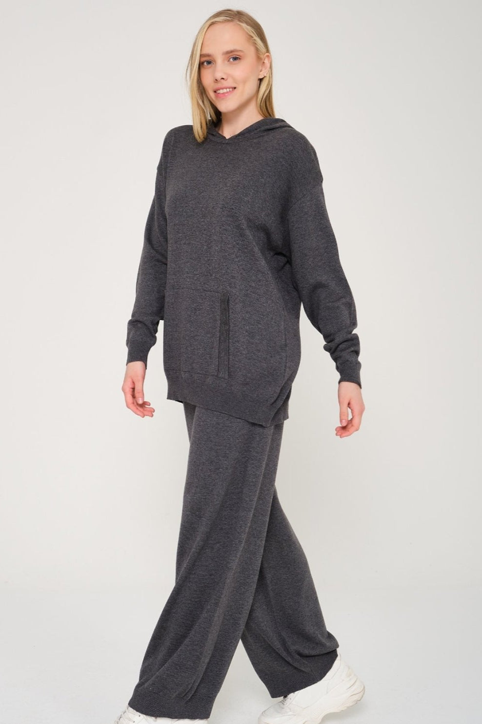 Knit Hoodie & Pants Set - ADAMO